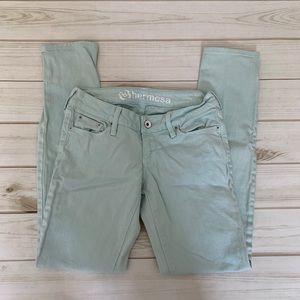 Mint skinny jeans by B